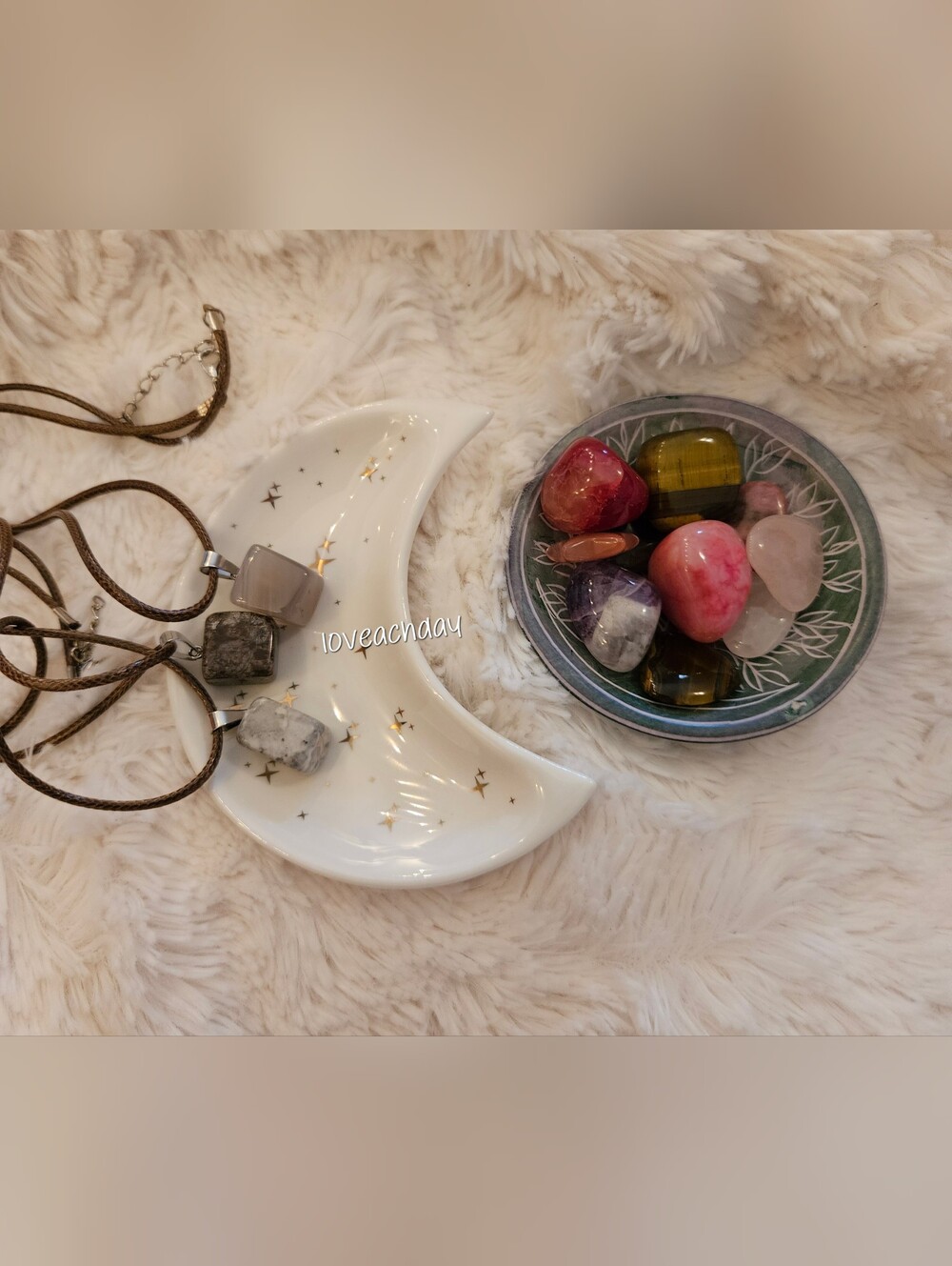 ☆ Gemstone Cord Necklaces X3